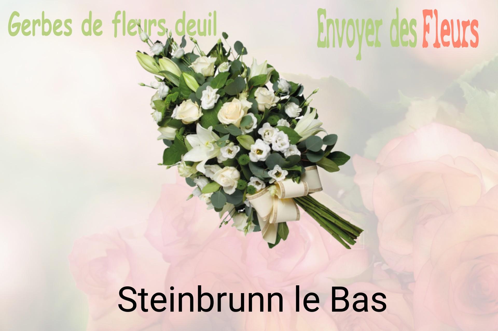 Gerbe de fleurs de deuil livrée à Steinbrunn-le-Bas